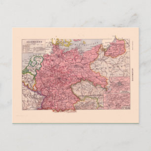 Carte vintage, 1920, Allemagne