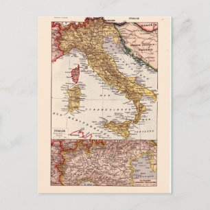 Carte vintage, 1920, Italie