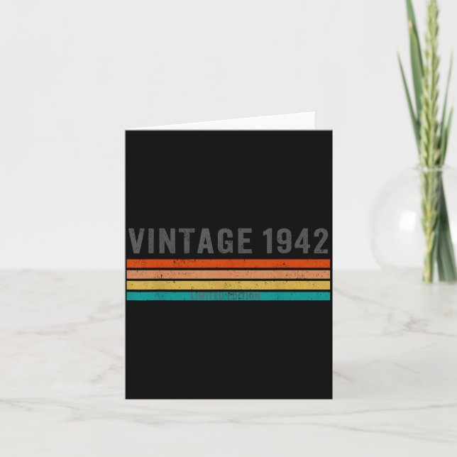 Carte Vintage 1942 Limited Edition - 83rd Birthday Gift  (Devant)