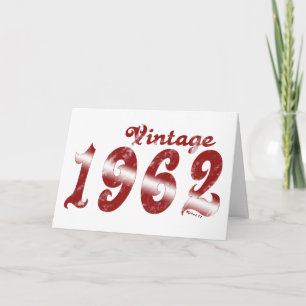 Carte vintage 1962