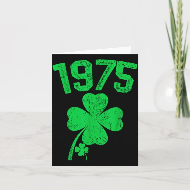 Carte Vintage 1975 50e anniversaire St. Patricks Day Sha (Devant)