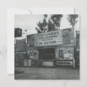 Carte vintage à billets plats "Curieux"