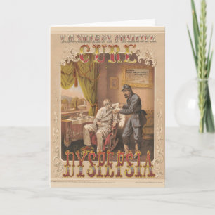 Carte Vintage Ad T.M. Affaiblit Un Traitement Positif Po