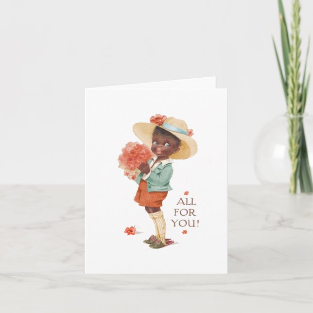 Carte vintage Afro-Américaine (Devant)