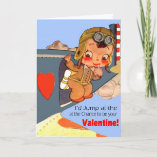 Carte Vintage Airman Valentine