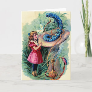 Carte vintage Alice In Wonderland