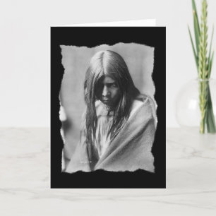 Carte Vintage Amérindien Zosh Clishn Apache
