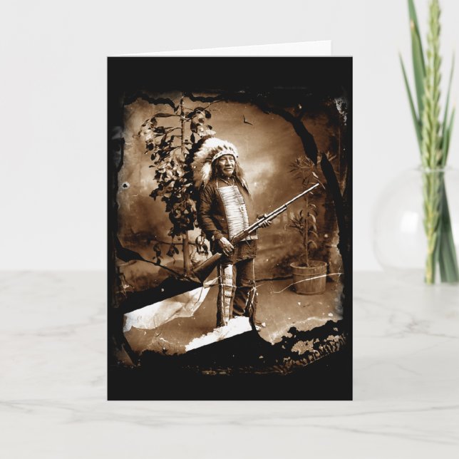 Carte Vintage amérindienne (Devant)