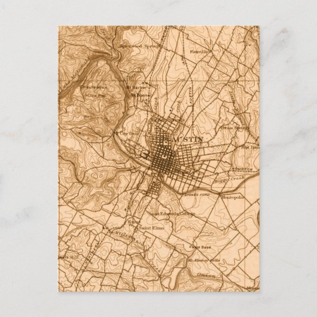 Carte Vintage Austin (Devant)