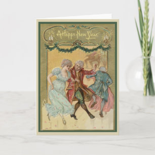 Carte vintage Bonne Année