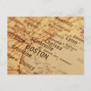 Carte Vintage BOSTON