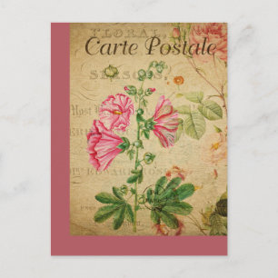 Carte vintage Botanique Florale