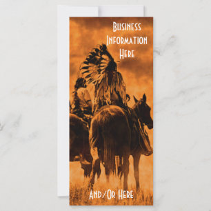 Carte Vintage Cheyenne Warriors 2012 Calendrier Signet
