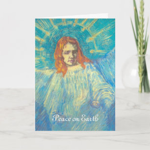 Carte Vintage Christmas, Angel de Vincent van Gogh