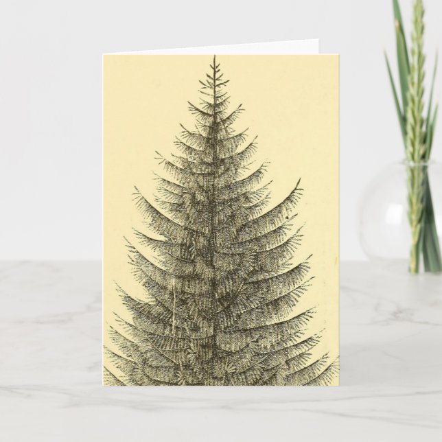 Carte Vintage Christmas Tree (Devant)