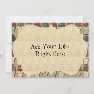 Carte Vintage Crème glacée sociale