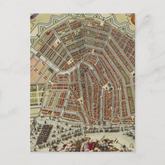 Carte vintage d'Amsterdam (1688)
