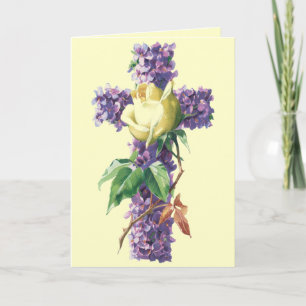 Carte vintage de bénédictions de Pâques -