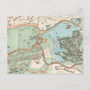 Carte vintage de Central Park (1860)