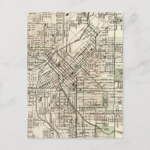 Carte vintage de Denver Colorado (1920)