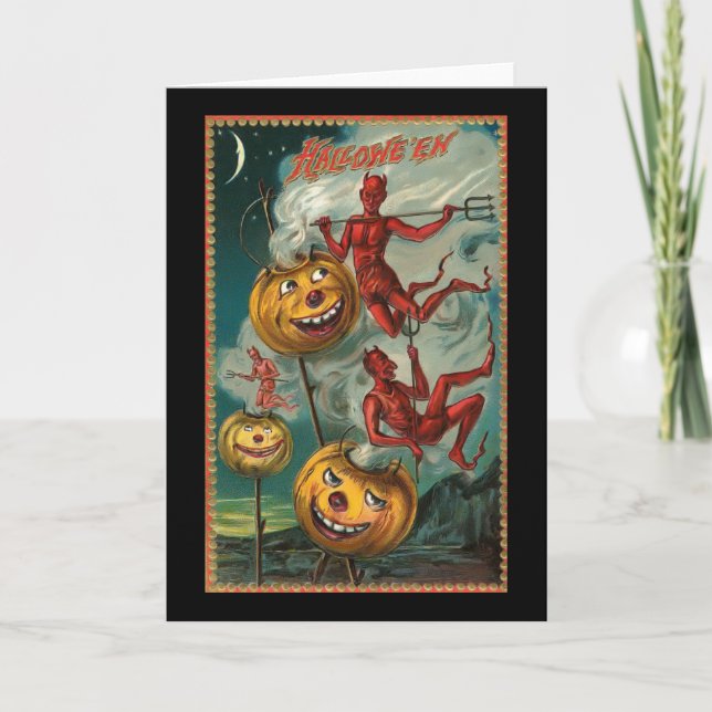 Carte vintage de diable (Devant)