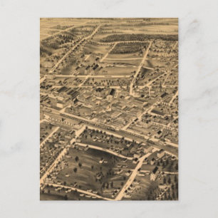 Carte vintage de Durham NC (1891)