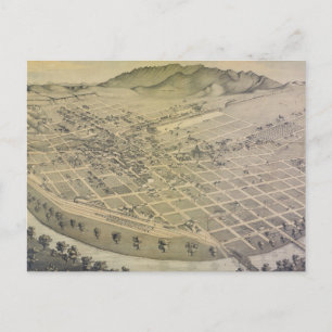 Carte vintage de El Paso Texas (1886)