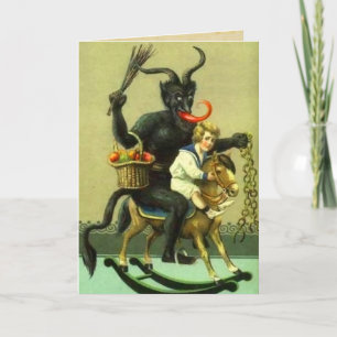 Carte vintage de Krampus