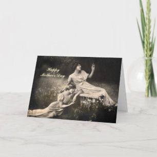 Carte vintage de la fête des mères de Victoriana
