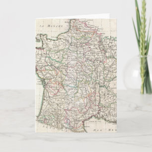 Carte vintage de la France (1771)