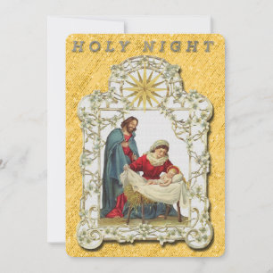Carte vintage de la Nativité de Noël Appartement