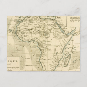Carte vintage de l'Afrique