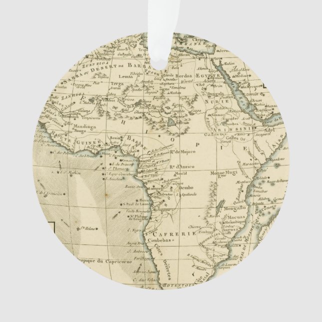 Carte vintage de l'Afrique (devant)