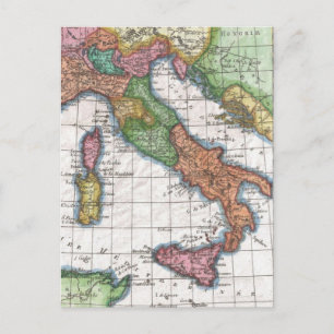Carte vintage de l'Italie (1780)