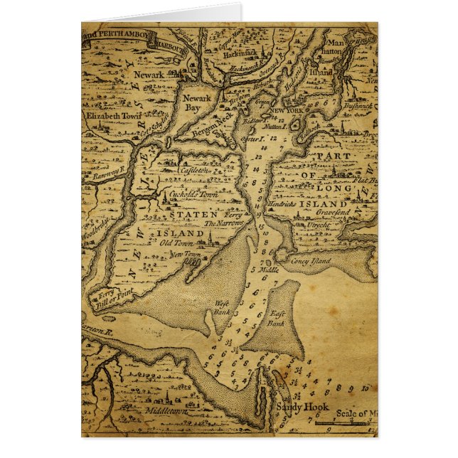 Carte vintage de New York (Devant)