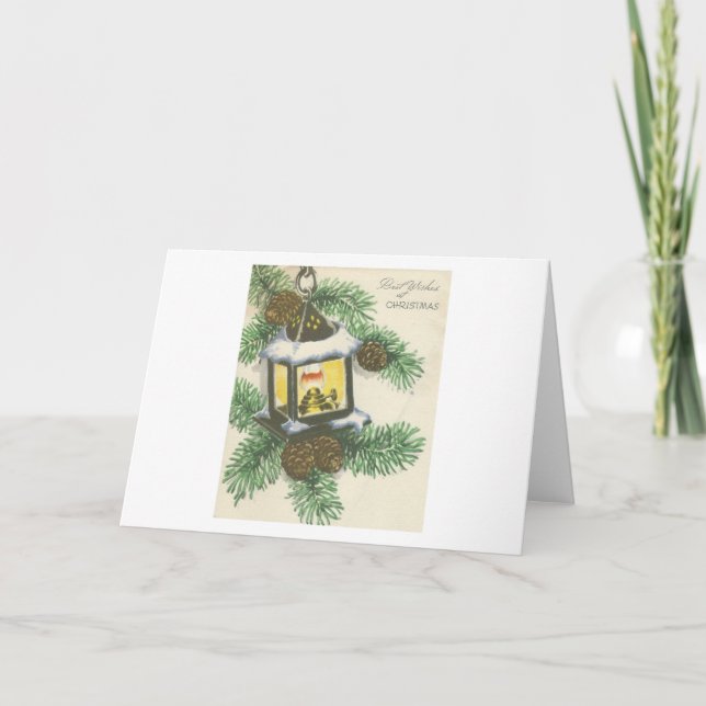 Carte Vintage de Noël (Devant)