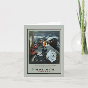 Carte vintage de note ou de vacances de publicité