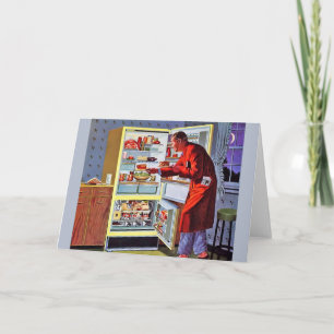 Carte vintage de note snack de nuit