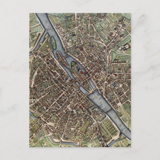 Carte vintage de Paris