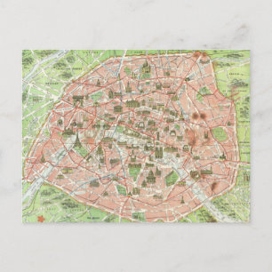 Carte vintage de Paris (1920)