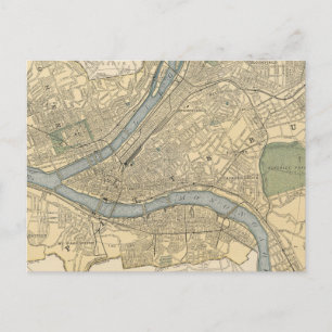 Carte vintage de Pittsburgh PA (1891)