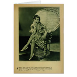 Carte vintage de portrait du roi 1929 de Carlotta