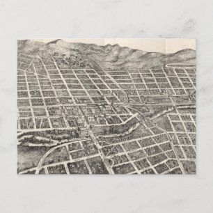 Carte vintage de Reno Nevada (1907)