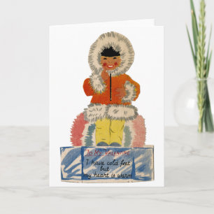 CARTE VINTAGE DE SAINT-VALENTIN