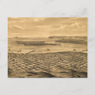 Carte vintage de San Diego (1876)