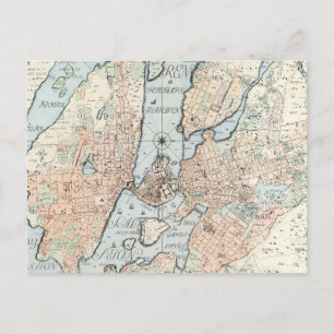Carte vintage de Stockholm (1733)