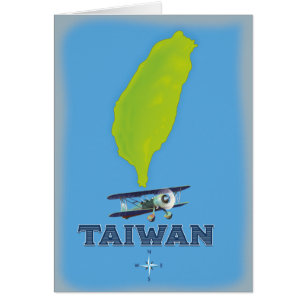 Carte Vintage de Taïwan