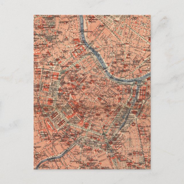 Carte vintage de Vienne Autriche (1920) (Devant)