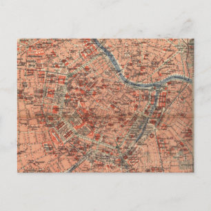 Carte vintage de Vienne Autriche (1920)