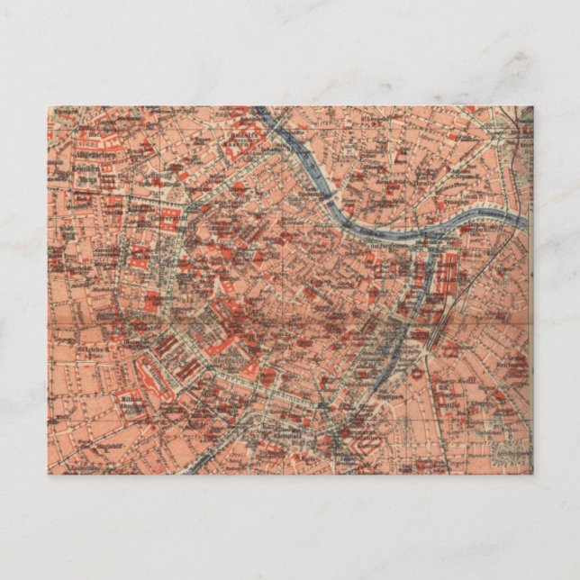 Carte vintage de Vienne Autriche (1920) (Devant)